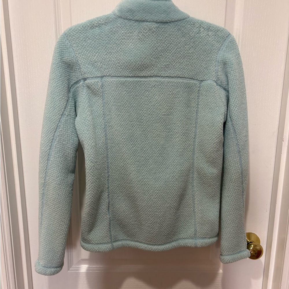 Patagonia Women’s Light Aqua Snap-Button Fleece Pullover - Picture 5 of 5